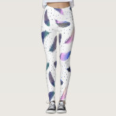 *~* Yoga Pilates Meditations-emporhebende Federn Leggings (Vorderseite)