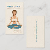 Yoga Pilates Meditations-Geschäft/Lehrer Visitenkarte (Vorne/Hinten)