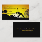 Yoga Pilates Meditations-Geschäft/Lehrer Visitenkarte (Vorne/Hinten)