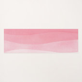 Yoga Pilates Reiki Studio Pink Ombre Wasserfarbe Yogamatte (Rückseite (Horizontal))