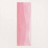 Yoga Pilates Reiki Studio Pink Ombre Wasserfarbe Yogamatte (Rückseite)