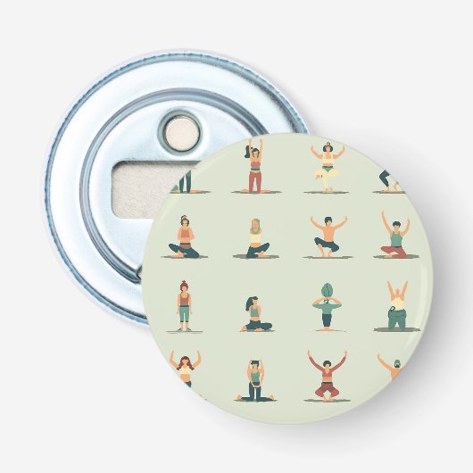Yoga, Pilates, thematisch  Flaschenöffner (Vorderseite)