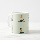 Yoga, Pilates, thematisch Kaffeetasse (Vorderseite Links)