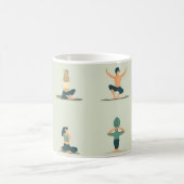 Yoga, Pilates, thematisch Kaffeetasse (Mittel)