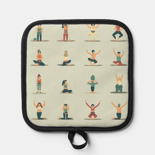 Yoga, Pilates, thematisch Topflappen (Vorderseite)