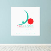 Yoga Pilates - überzogene Canvas Leinwanddruck (Insitu (Holzboden))