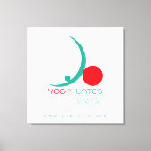 Yoga Pilates - überzogene Canvas Leinwanddruck (Vorderseite)