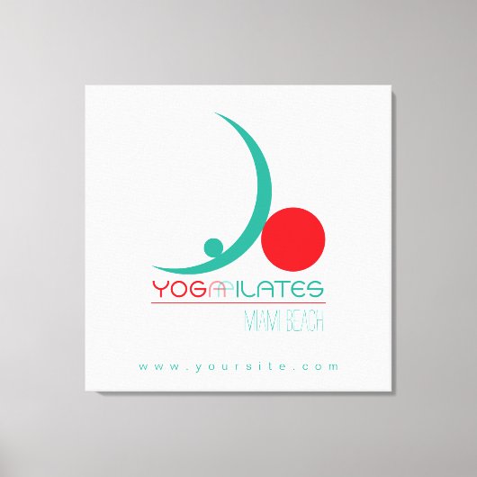 Yoga Pilates - überzogene Canvas Leinwanddruck (Vorderseite)