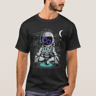 Yoga-Polygon-Matic-Münze für Astronauten bis zur M T-Shirt