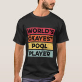 Yoga Pool Player Funny Pool Billard Mens Vater T-Shirt (Vorderseite)