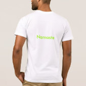 Yoga-Pose, abwärts Pose T-Shirt (Rückseite)