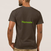 Yoga-Pose, abwärts Pose T-Shirt (Rückseite)