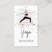 *~* Yoga Pose AP33 Rainbow Spiritual Chakra Visitenkarte (Vorderseite)