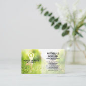 Yoga-Pose | Ausgewogene Steine Visitenkarte (Stehend Vorderseite)