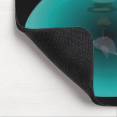 Yoga-Pose, ein Bein steht Pose Mousepad (Ecke)