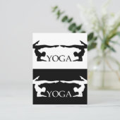 Yoga-Pose - Fortgeschrittene Stufe Postkarte (Stehend Vorderseite)