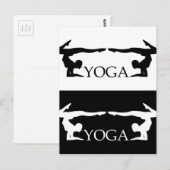 Yoga-Pose - Fortgeschrittene Stufe Postkarte (Vorne/Hinten)