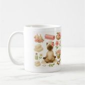 Yoga-Pose für Siameskatzenliebhaber Kaffeetasse (Links)