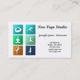 Yoga-Pose-Geschäfts-Karte Visitenkarte
