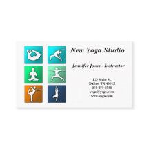 Yoga-Pose-Geschäfts-Karte