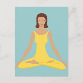 Yoga Pose Girl Postkarte