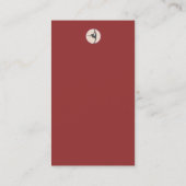 Yoga Pose Groon Business Card Visitenkarte (Rückseite)