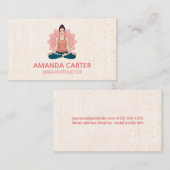 Yoga Pose Illustrationen | Meditation Visitenkarte (Vorne/Hinten)