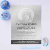 YOGA Pose Instructor Studio Open House ZEN Symbol Flyer (Einzeln)