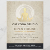 YOGA Pose Instructor Studio Open House ZEN Symbol Flyer (Vorne)