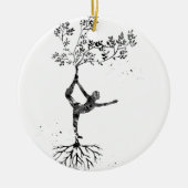Yoga-Pose Keramik Ornament (Vorne)