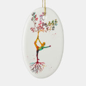 Yoga-Pose Keramik Ornament (Rechts)