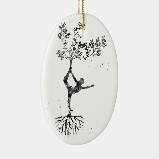 Yoga-Pose Keramik Ornament (Rechts)