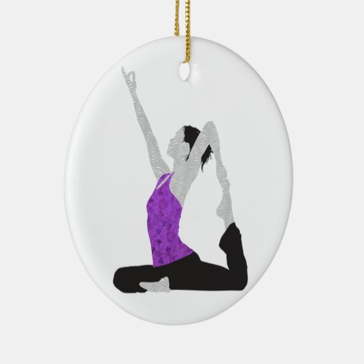 Yoga-Pose Keramikornament (Rechts)