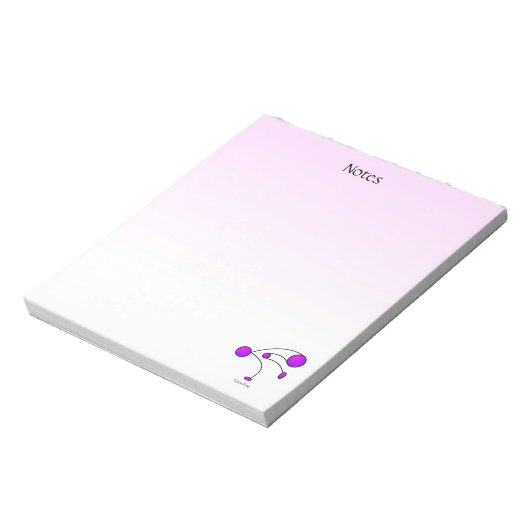 Yoga Pose - Krane Pose Notizblock (Rotiert)