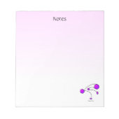 Yoga Pose - Krane Pose Notizblock (Vorderseite)