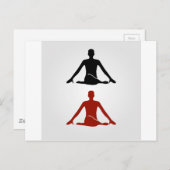 Yoga-Pose - Kuh-Gesicht Gomukhasana Postkarte (Vorne/Hinten)