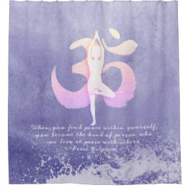 Yoga-Pose-Kursleiter Duschvorhang