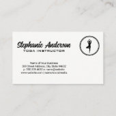 Yoga-Pose-Logo | Hintergrundinformationen Visitenkarte (Rückseite)