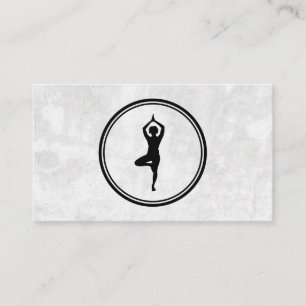 Yoga-Pose-Logo Hintergrundinformationen Visitenkarte