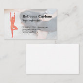 Yoga-Pose-Logo | Meditation für Frauen Visitenkarte (Vorne/Hinten)