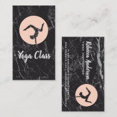 Yoga-Pose-Logo | Studio Visitenkarte (Vorne/Hinten)