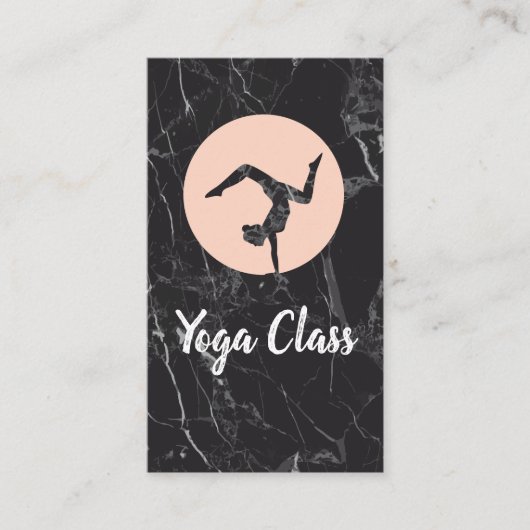 Yoga-Pose-Logo | Studio Visitenkarte (Vorderseite)