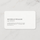 Yoga Pose Lotus Blume Pattern Visitenkarte (Rückseite)