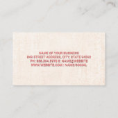 Yoga-Pose | Mandala Pattern Logo Visitenkarte (Rückseite)