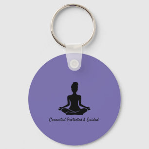Yoga Pose Mindfulness Meditation Zitat Keyring Schlüsselanhänger