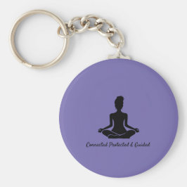 Yoga Pose Mindfulness Meditation Zitat Keyring Schlüsselanhänger