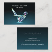 Yoga Pose Moderne Farben Visitenkarte (Vorne/Hinten)