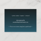 Yoga Pose Moderne Farben Visitenkarte (Rückseite)