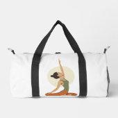 Yoga Pose Monoline Earthy Tones | Duffle Bag (Vorderseite)