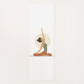 Yoga Pose Monoline Earthy Tones Yogamatte (Rückseite)